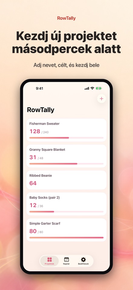 RowTally: Sorszámláló Kötéshez 9