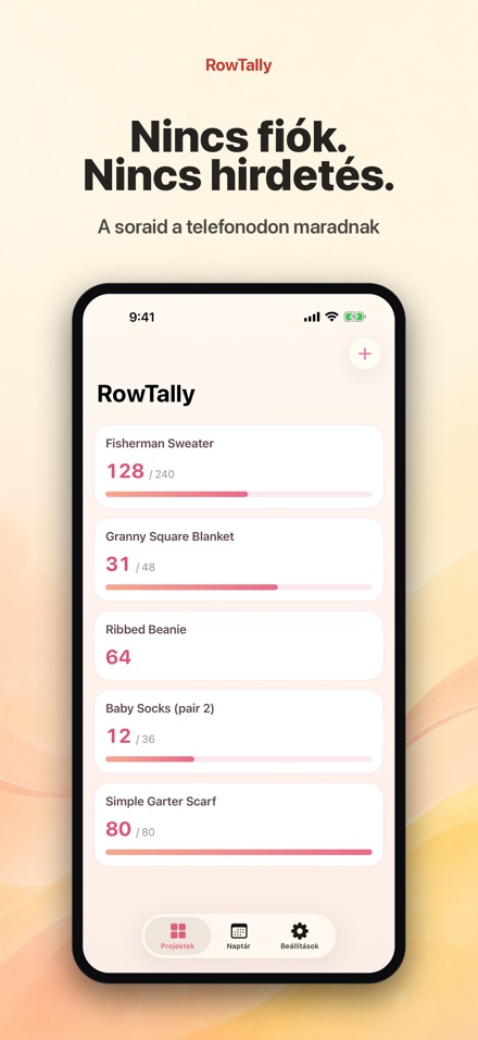 RowTally: Sorszámláló Kötéshez 10