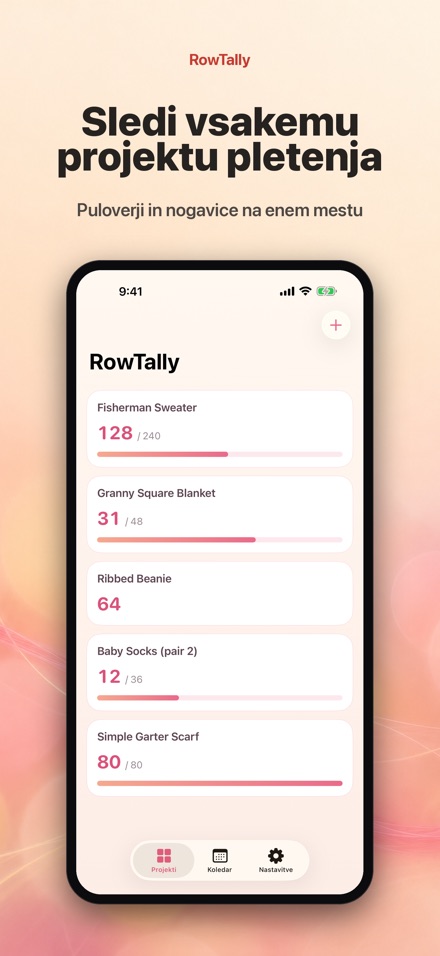 RowTally: Štetje Vrst Pletenja 3