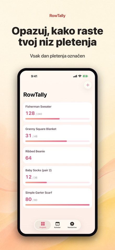 RowTally: Štetje Vrst Pletenja 4
