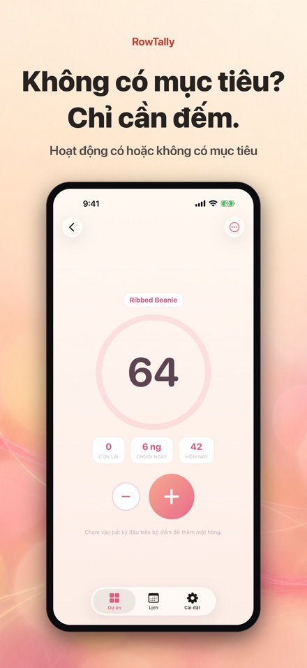 RowTally: Đếm Hàng Đan Len 7