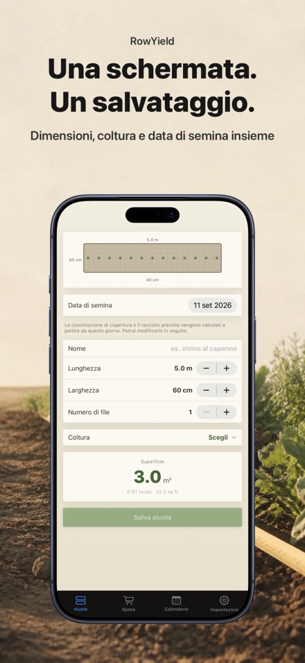 RowYield: Piano Aiuola 2