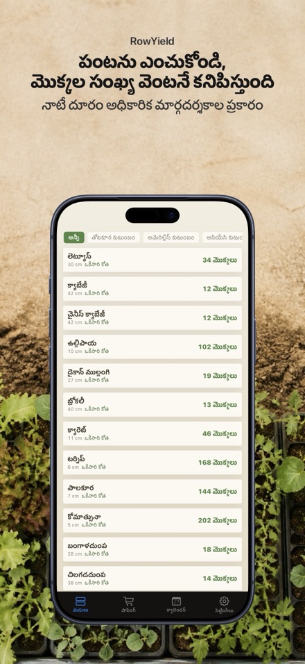 RowYield: మడి ప్రణాళిక 3
