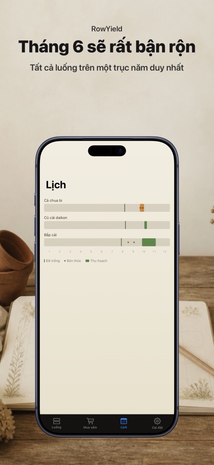 RowYield: Kế Hoạch Luống 8