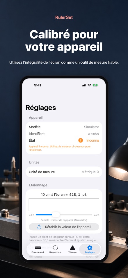 RulerSet : Équerre en L 8
