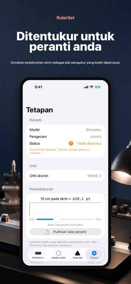 RulerSet: Pembaris L 8
