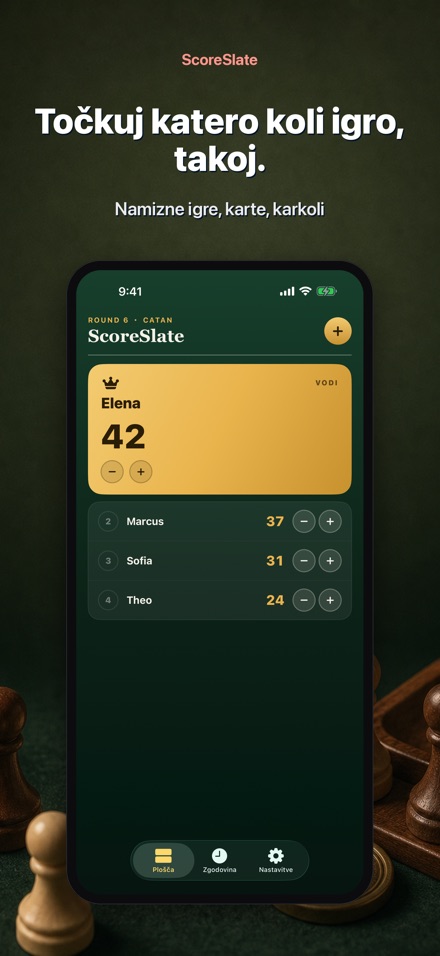 ScoreSlate: Štetje Točk