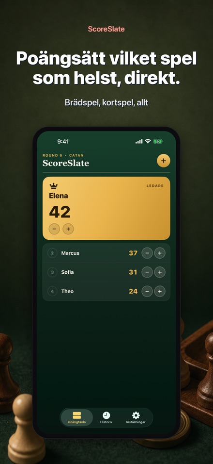 ScoreSlate: Poängräknare