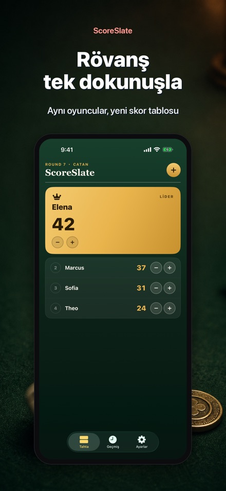 ScoreSlate: Skor Takibi 10
