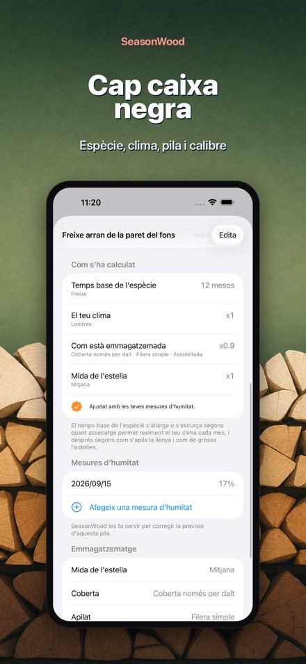 SeasonWood: assecat de llenya 3