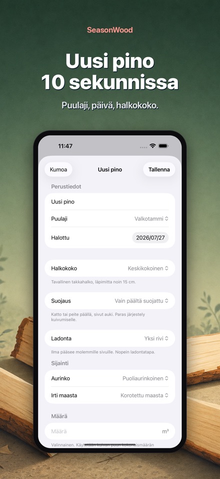 SeasonWood: Polttopuun kuivuus 5