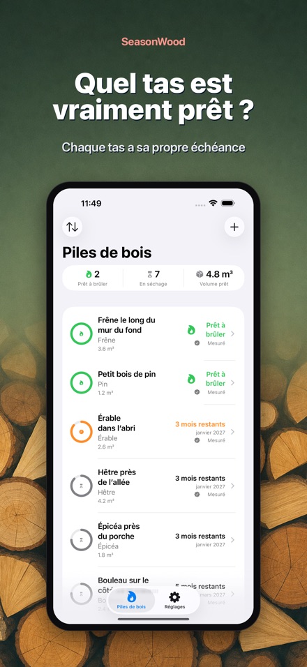 SeasonWood : bois de chauffe