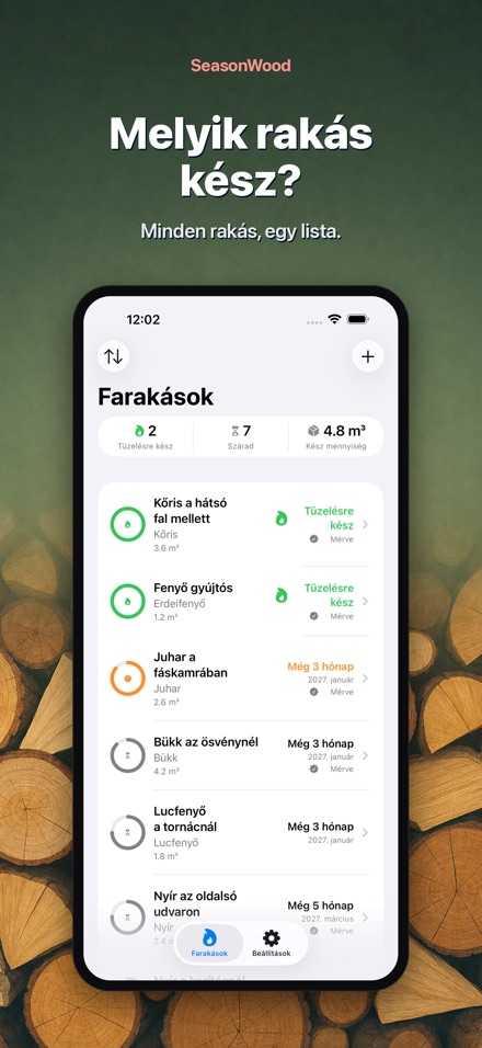 SeasonWood: Tűzifa szárítás