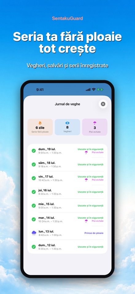 SentakuGuard – Alertă ploaie 9