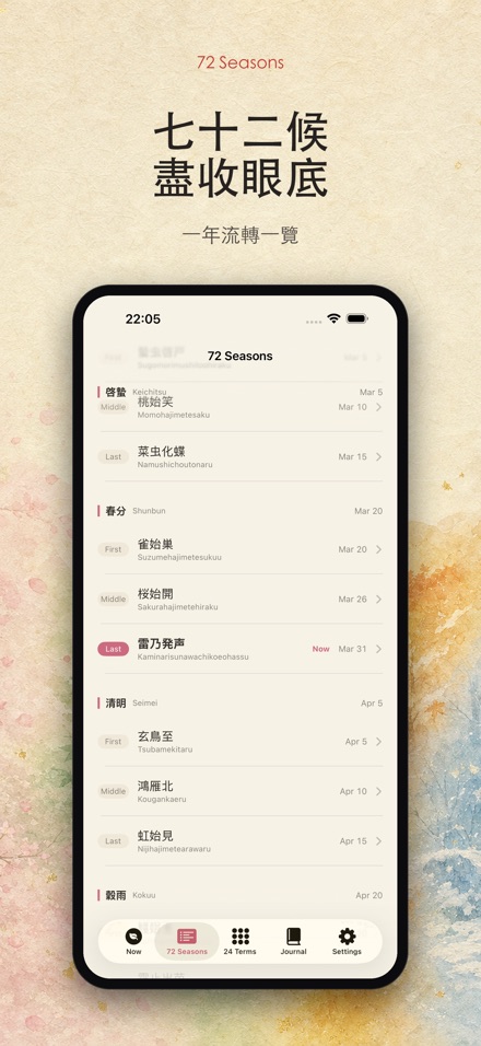 72季節:七十二候節氣曆 2