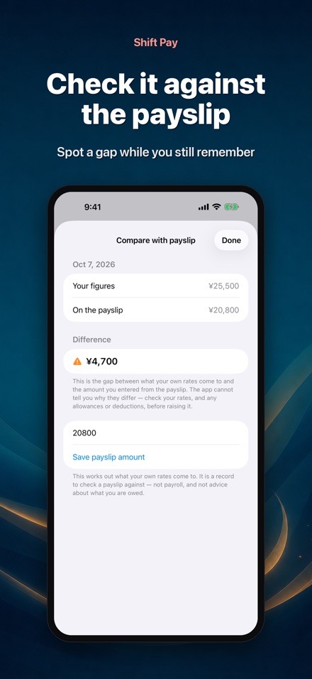 Shift Pay Calculator 9