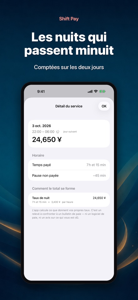 Shift Pay : mes quarts 5