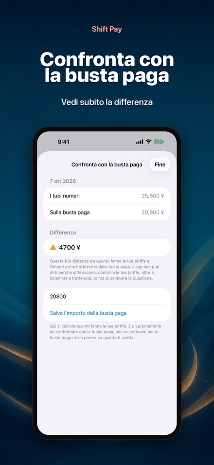 Shift Pay: i miei turni 9