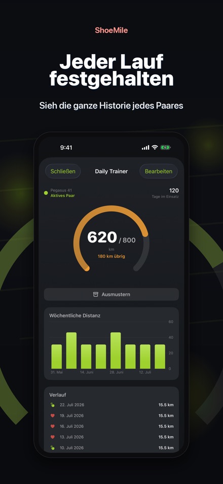 ShoeMile: Laufschuh-Tracker 4