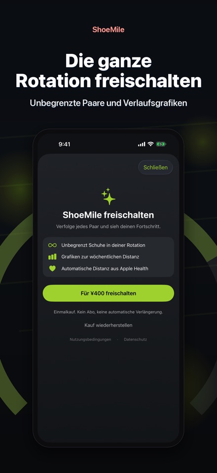 ShoeMile: Laufschuh-Tracker 9