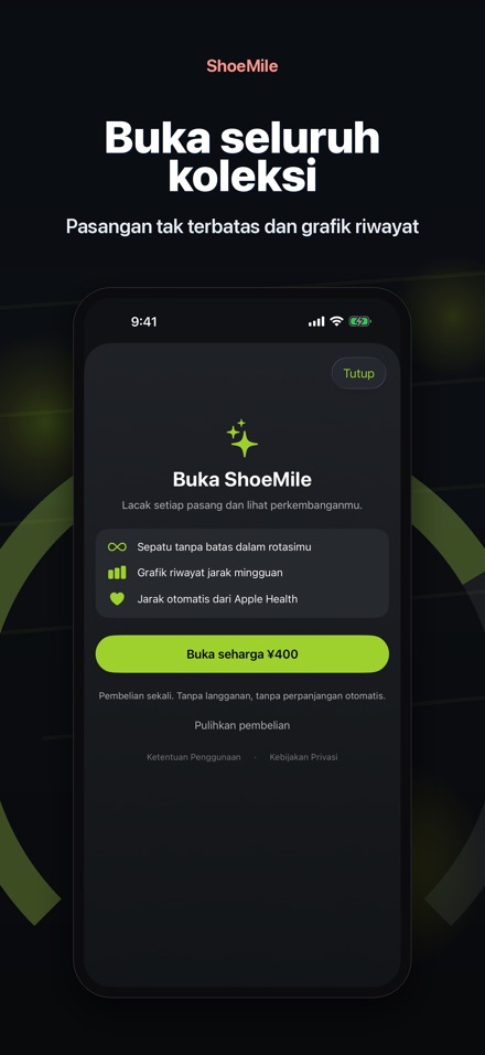 ShoeMile: Jarak Sepatu 9