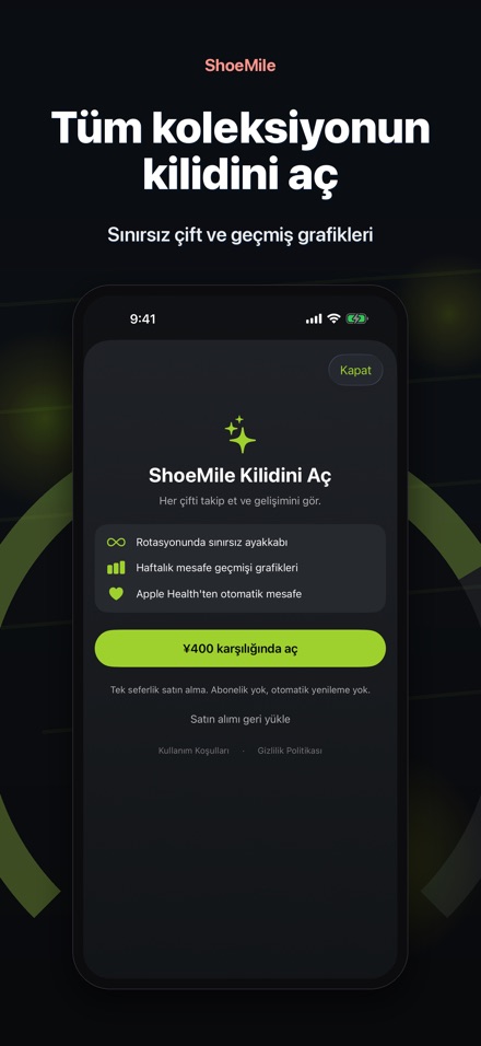 ShoeMile: Ayakkabı Mesafesi 9