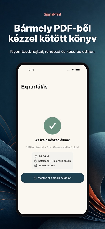 SignaPrint: PDF ívek