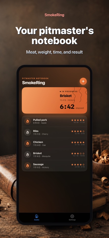 SmokeRing: BBQ Smoker Log 4