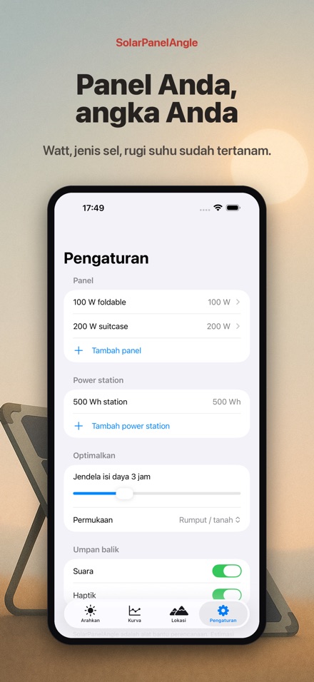Sudut Panel Surya: Bidik 7