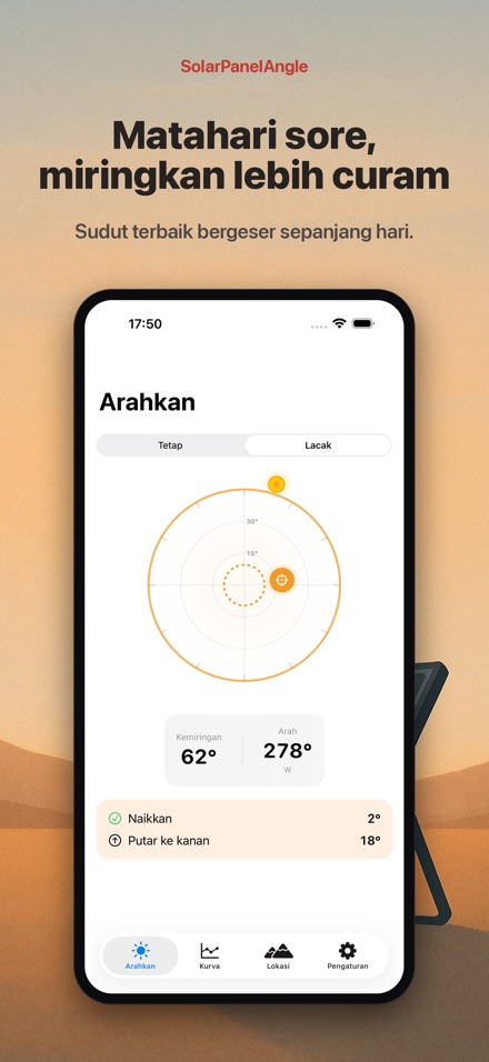 Sudut Panel Surya: Bidik 9