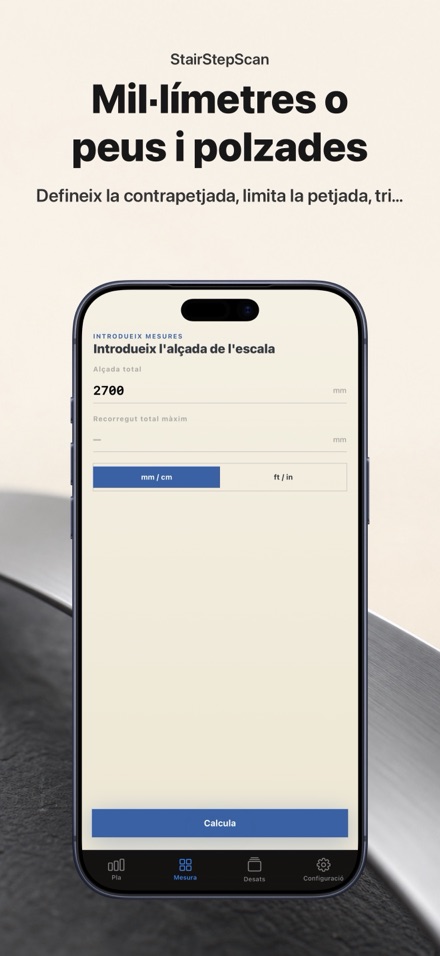 Calculadora d'Escales: pla 6