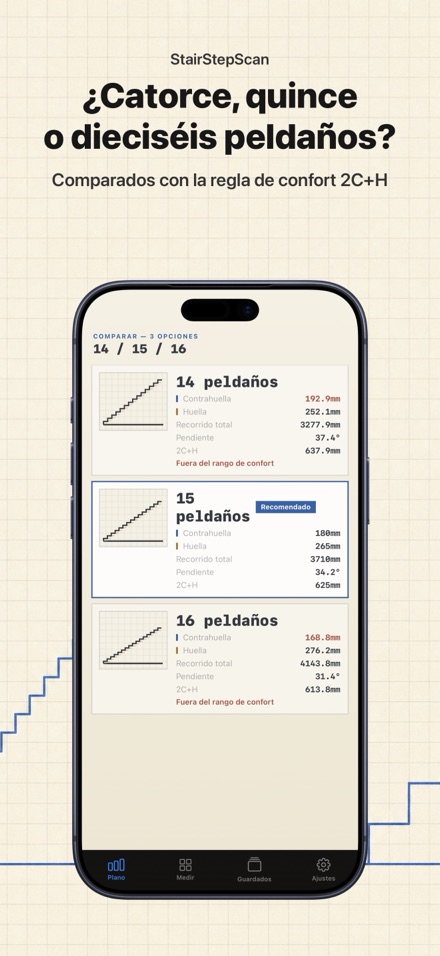 Calculadora de Escaleras Pro 3