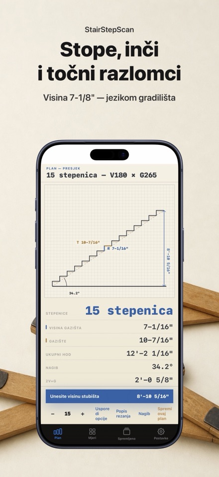 Kalkulator stepenica i rezanja 7