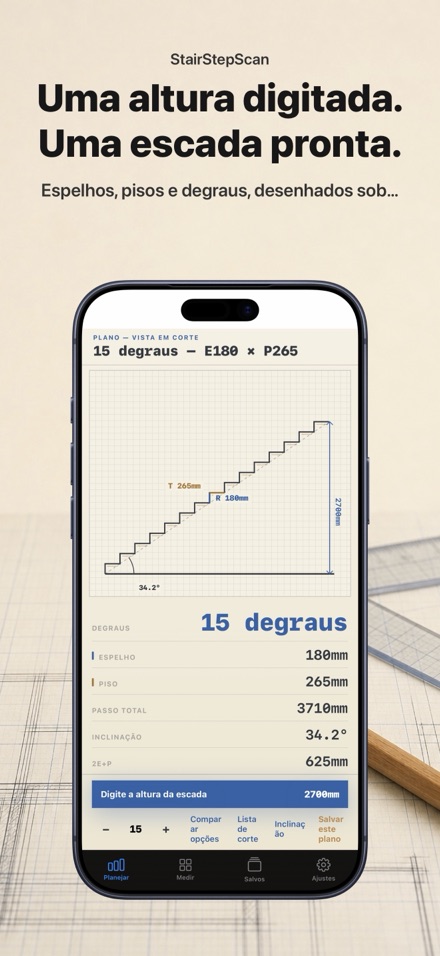 Calculadora de Escada e Corte 1