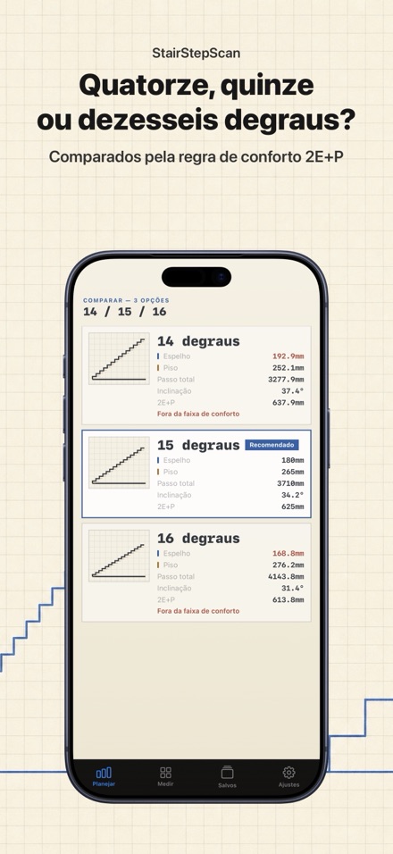 Calculadora de Escada e Corte 3