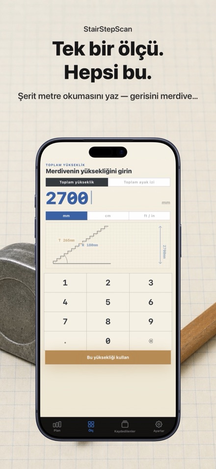 Merdiven Hesaplayıcı: Kesim 2