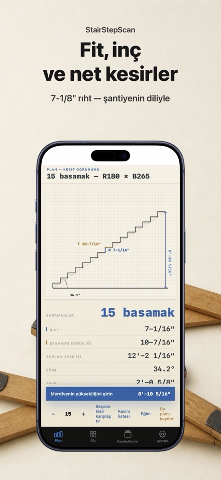Merdiven Hesaplayıcı: Kesim 7