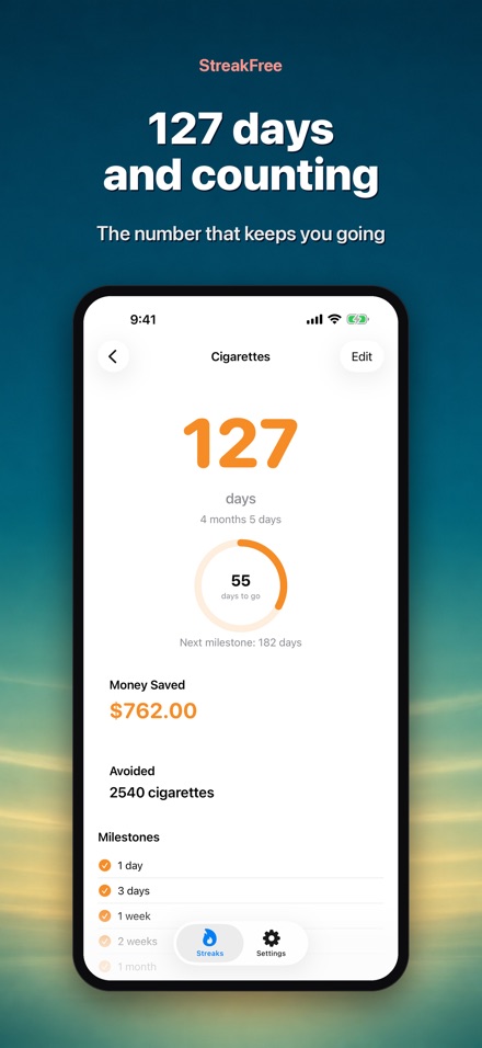 StreakFree: Days Since