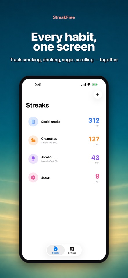 StreakFree: Days Since 2