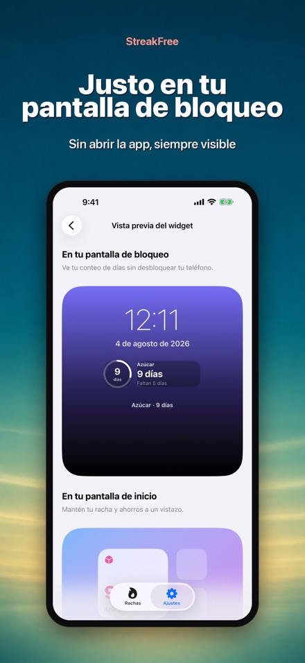 StreakFree: Días sin 5