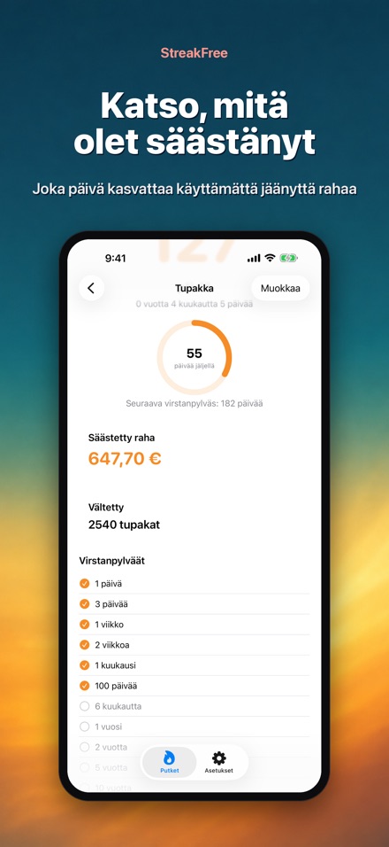 StreakFree: Päiviä siitä 3