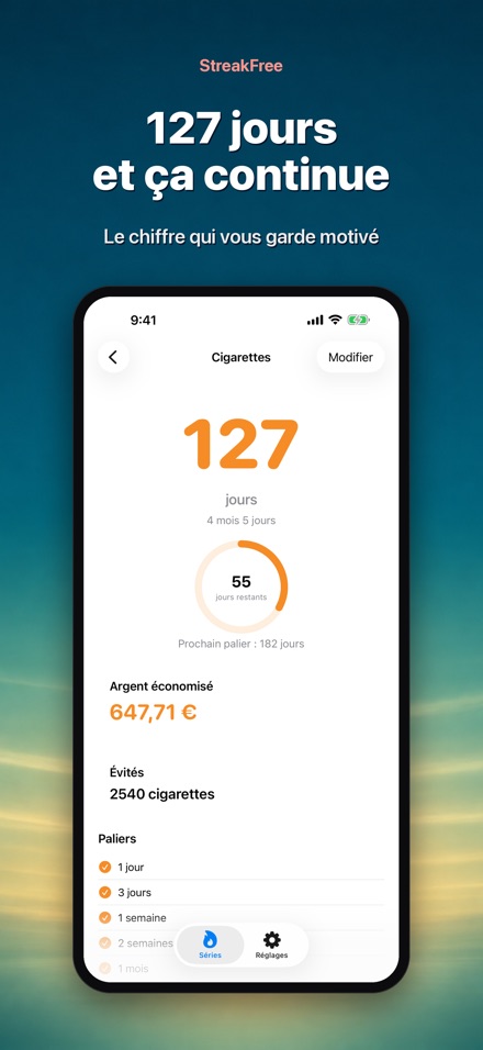 StreakFree : Jours sans