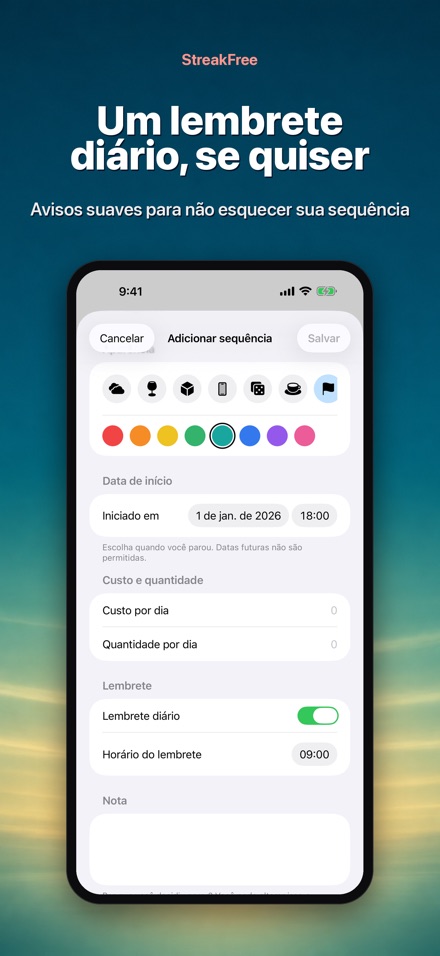 StreakFree: Dias sem 9