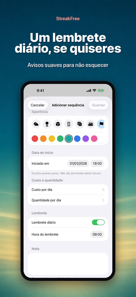 StreakFree: Dias sem 9