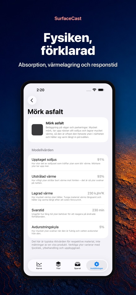 SurfaceCast: Yttemperatur 10