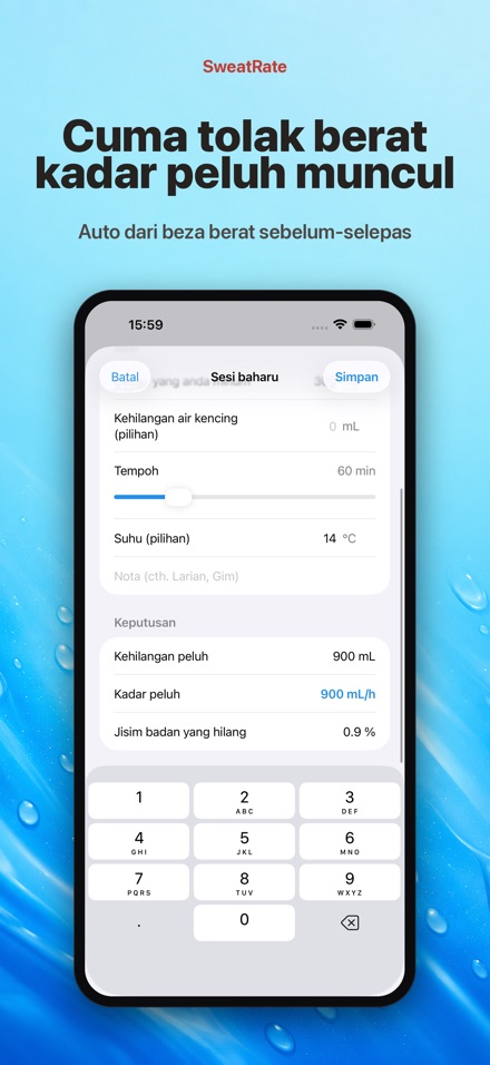 SweatRate Ukur Kadar Peluh 10