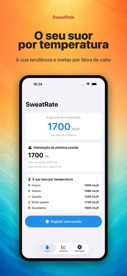 SweatRate: Taxa de Suor 4