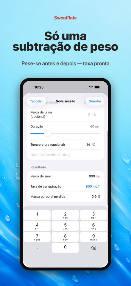 SweatRate: Taxa de Suor 10