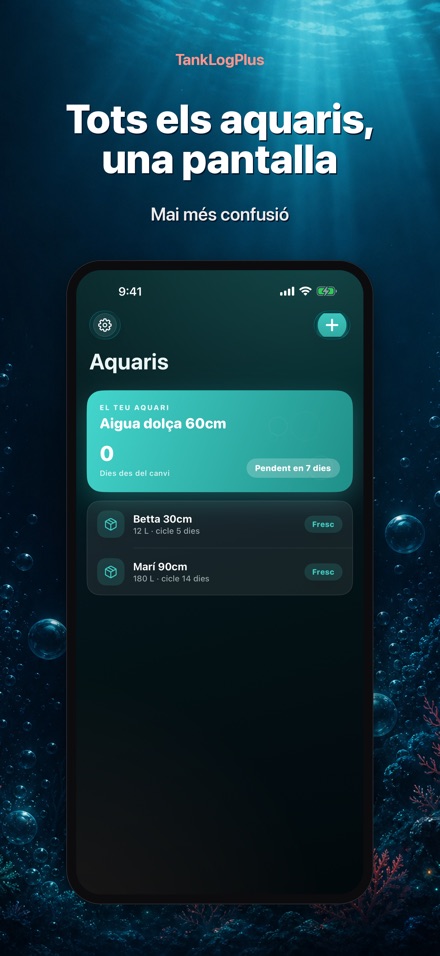 TankLogPlus: Diari d'aquari 2