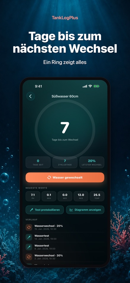 TankLogPlus: Aquarium-Log